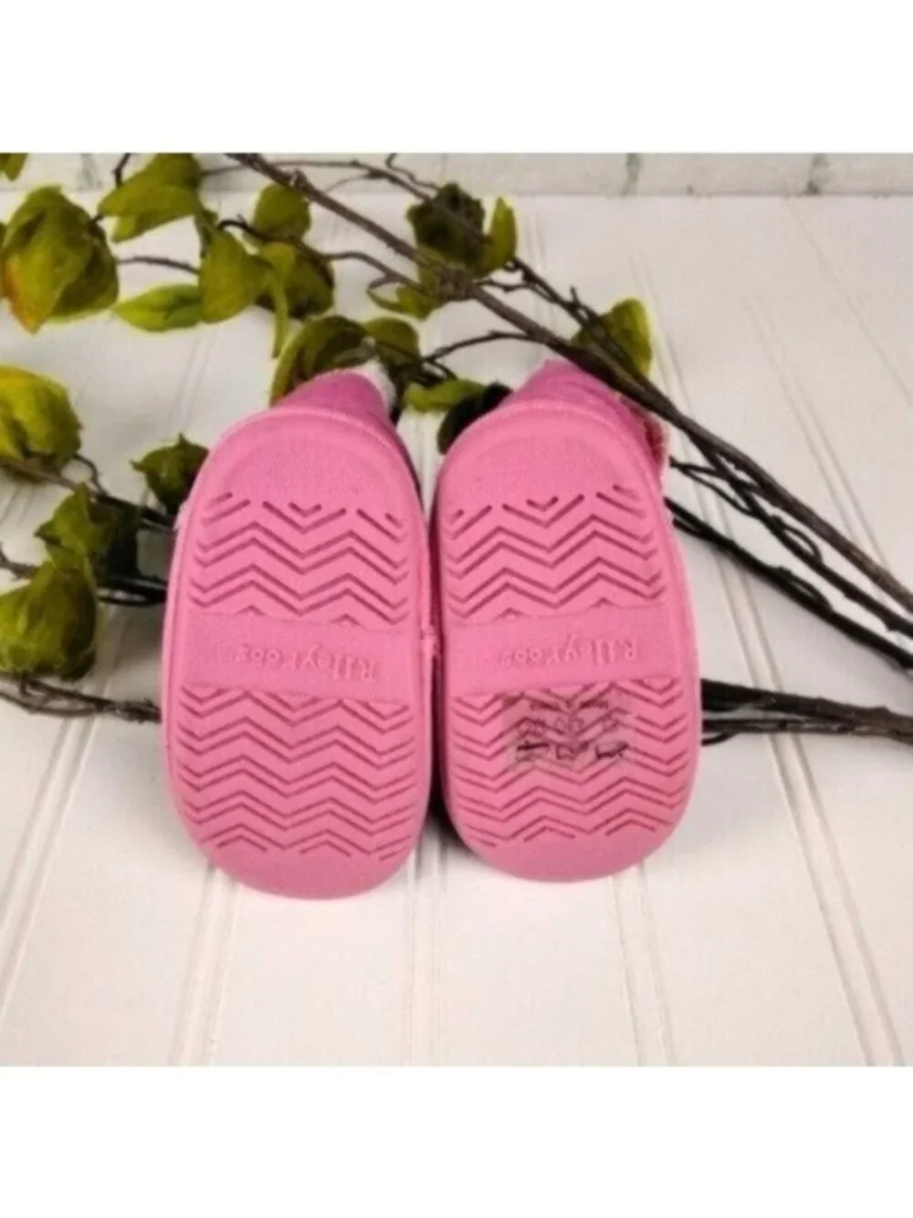 Riley Roos Cater Suede Faux Fur Lined Boots Pink Size 3-6 Months